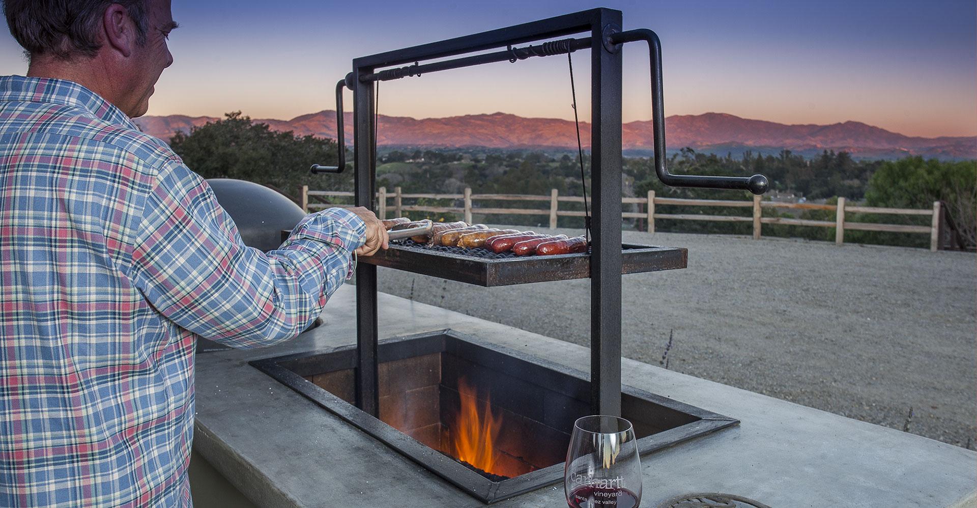 Outdoor cooking at The Retreat at 11 Oaks