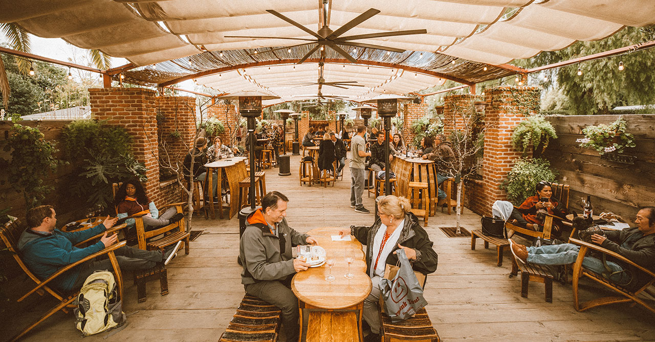 Carhatt Cabin tasting area