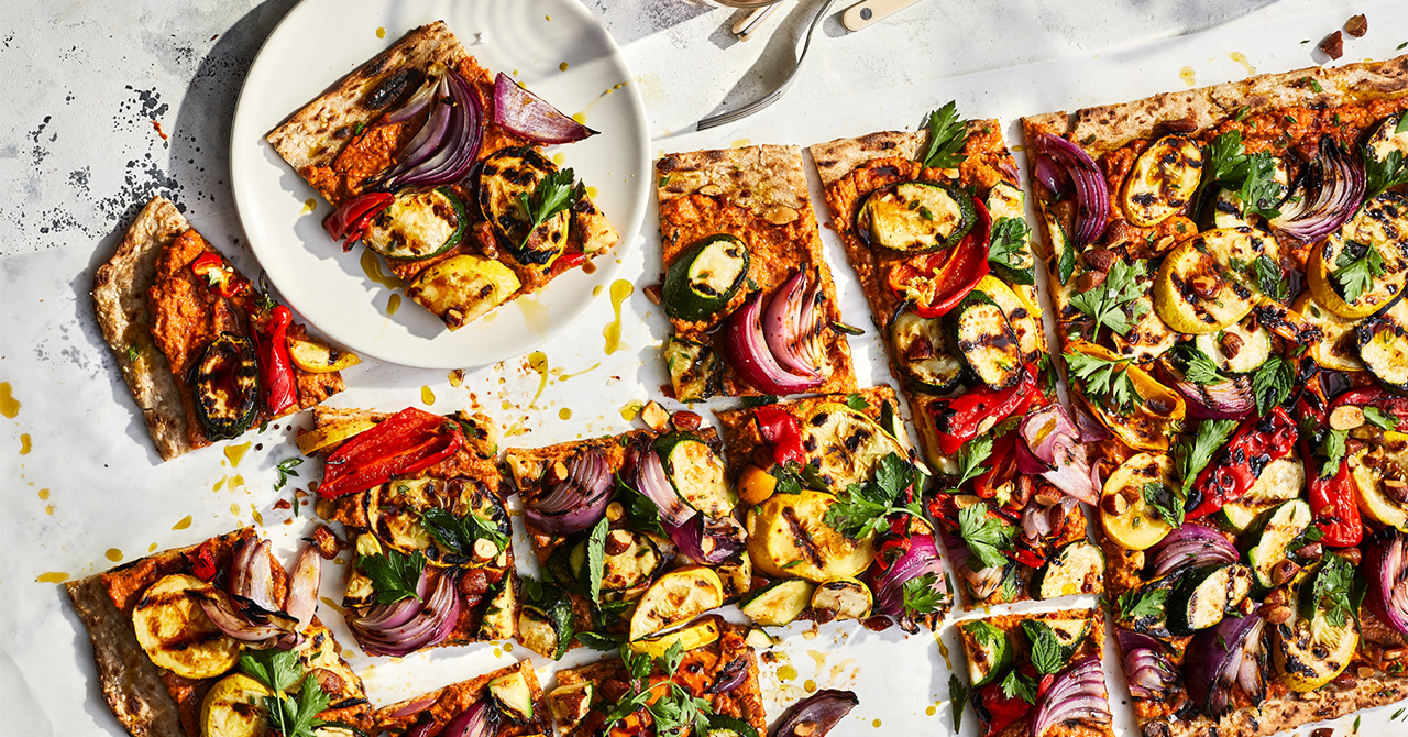 Grilled Vegetarian Flatbread