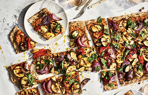 Grilled Vegetarian Flatbread