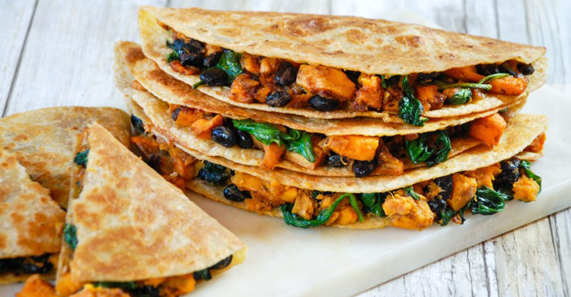 Sweet Potato & Black Bean Quesadillas