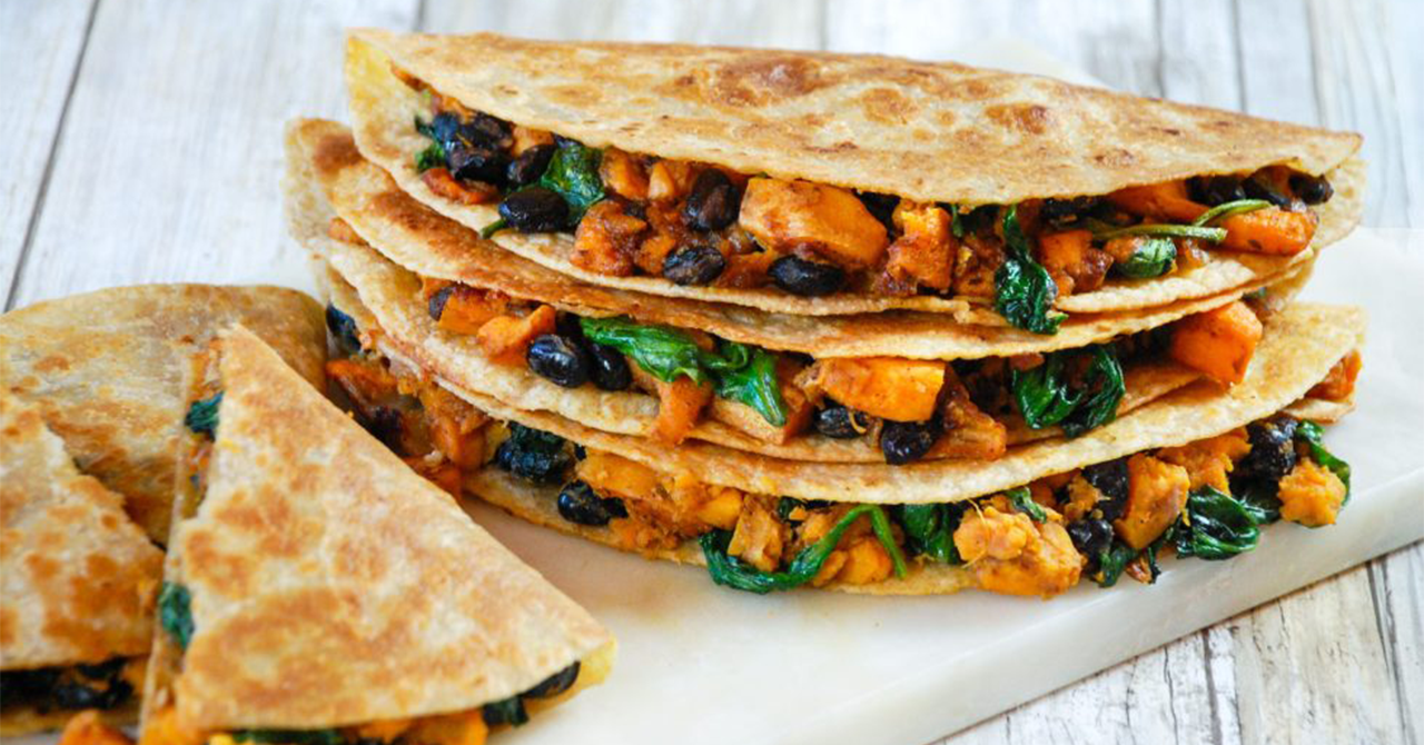 Sweet Potato & Black Bean Quesadillas