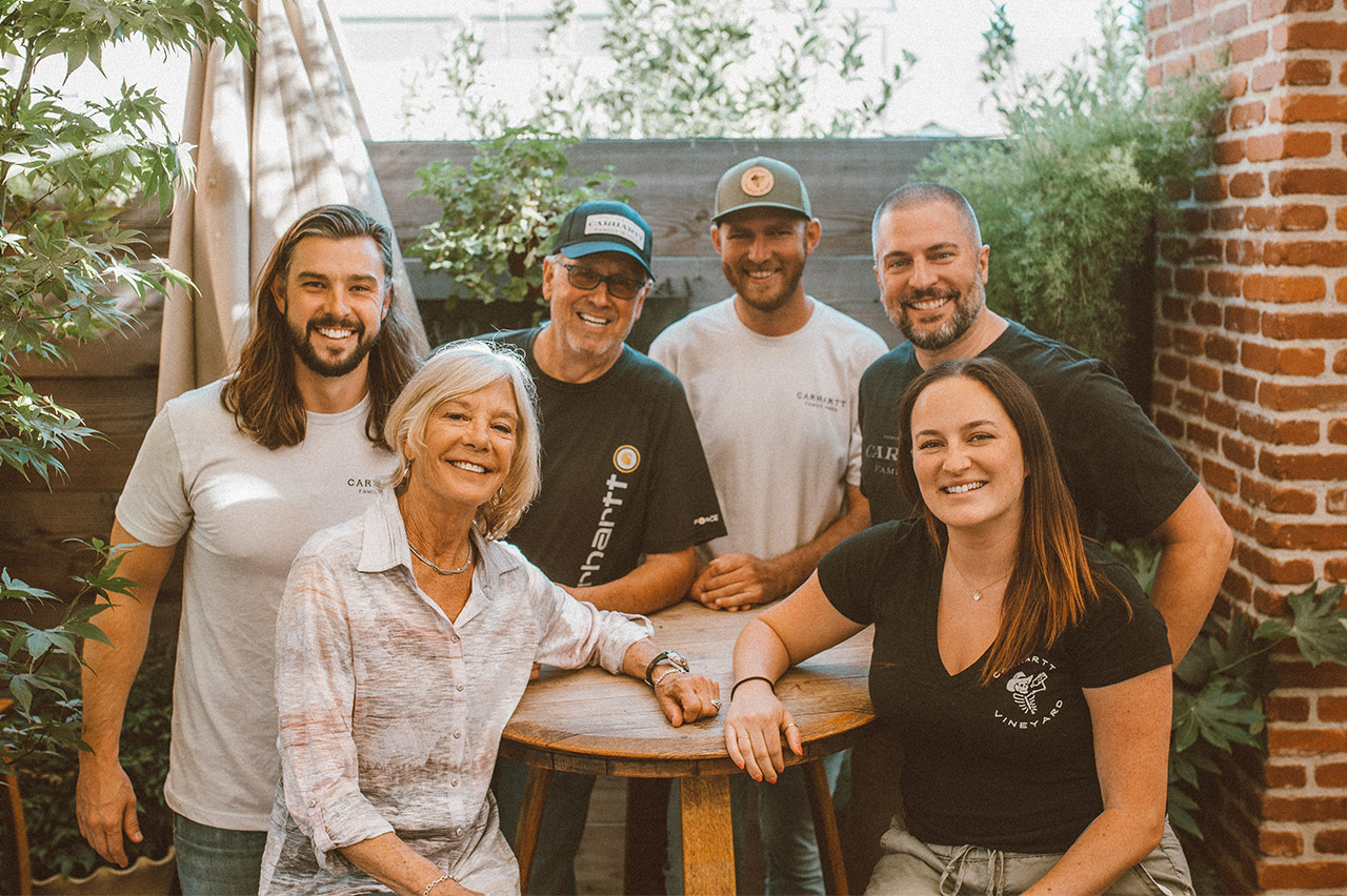 Carhartt Team at the Carhartt Cabin Tasting Room
