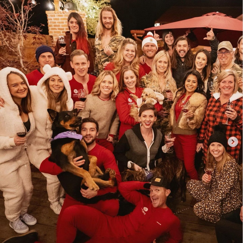 Onesie Day at The Cabin Carhartt Family Wines