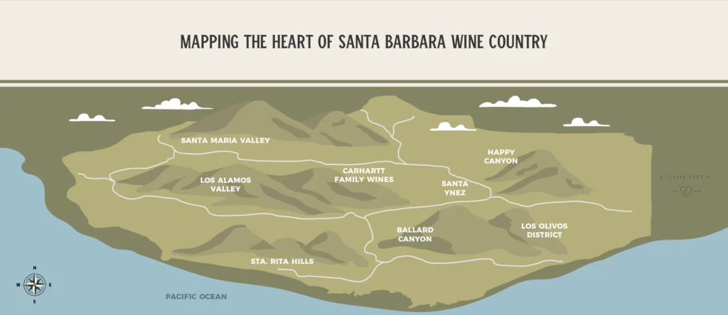 Santa Barbara Wine Map