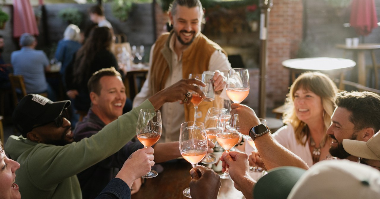 Carhartt Family Wines tasting room patio in Los Olivos, Santa Ynez Valley